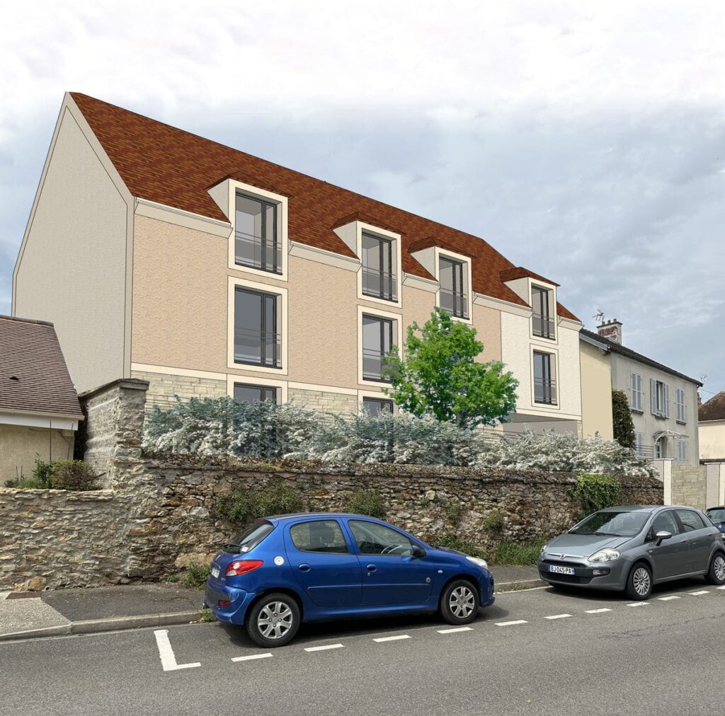Construction d’un immeuble de 5 logements, de type R+1+combles
